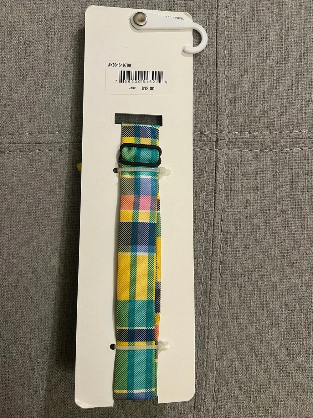 Izod Boys Plaid Bow Tie in Green, Yellow, Blue and Pink